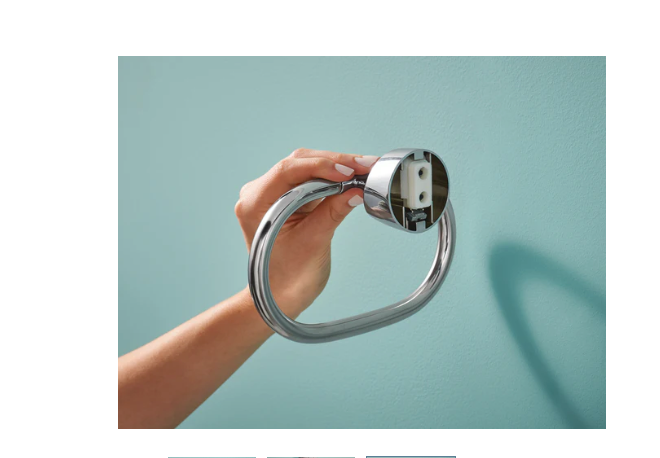 Moen MY3786CH Idora Single Post Bathroom Hand Towel Ring