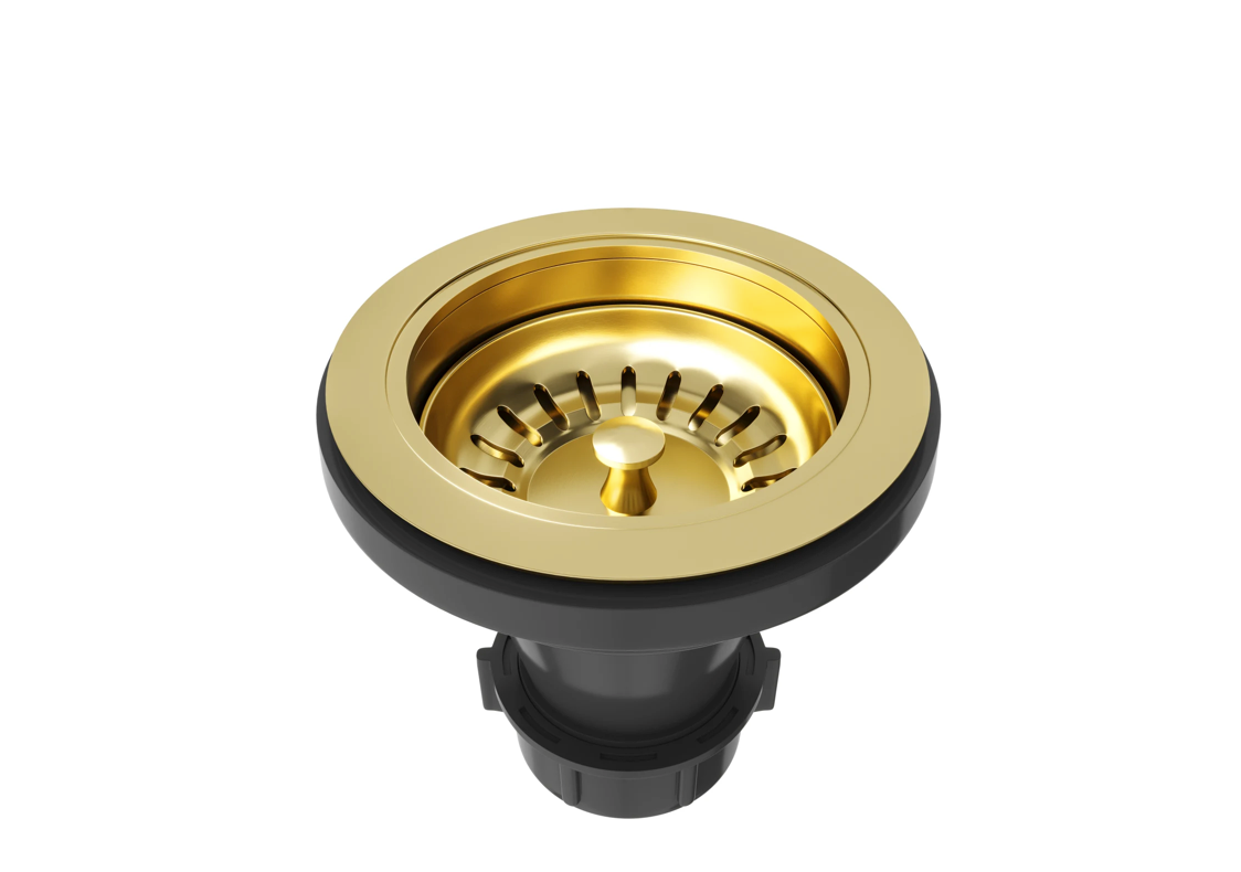 VGSTRAINERMG, Basket Strainer, Matte Brushed Gold