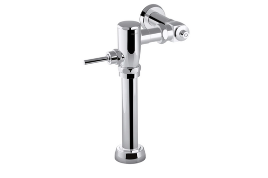 Kohler K-76322-CP Primme 1.6 GPF Manual Toilet Flushometer with Top Spud