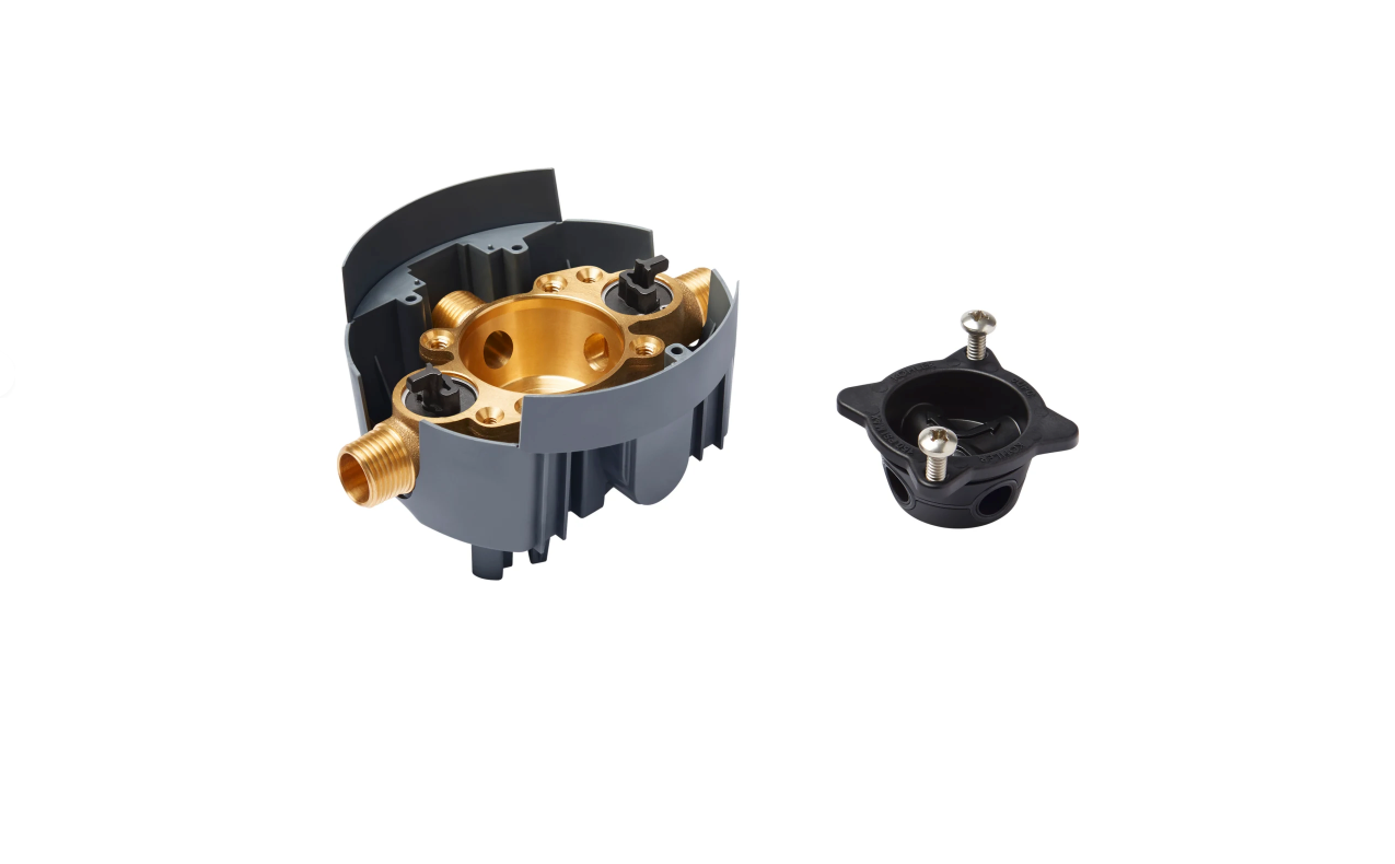 K-8300-KS-NA Rite-Temp 1/2" Rough-In with NPT and Service Stops - Less Valve Cartridge - OPEN BOX