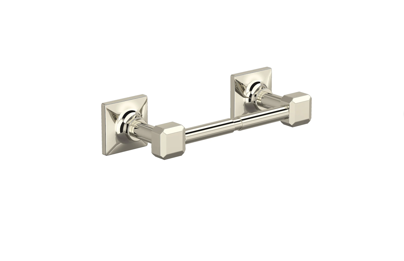 Wall Mounted Spring Bar Toilet Paper Holder, Satin Nickel - OPEN BOX