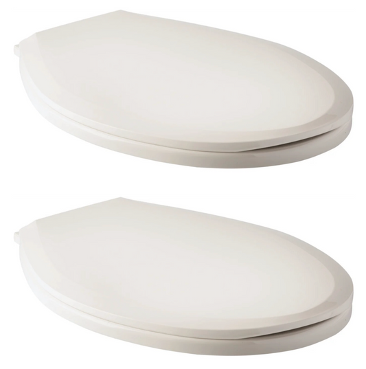 Mansfield 007470038 Alto Elongated Closed Front Toilet Seat with Lid, lot of (2)